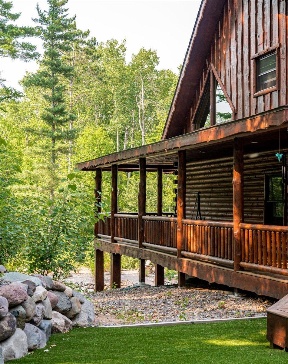 Wrap around porch to enjoy the privacy