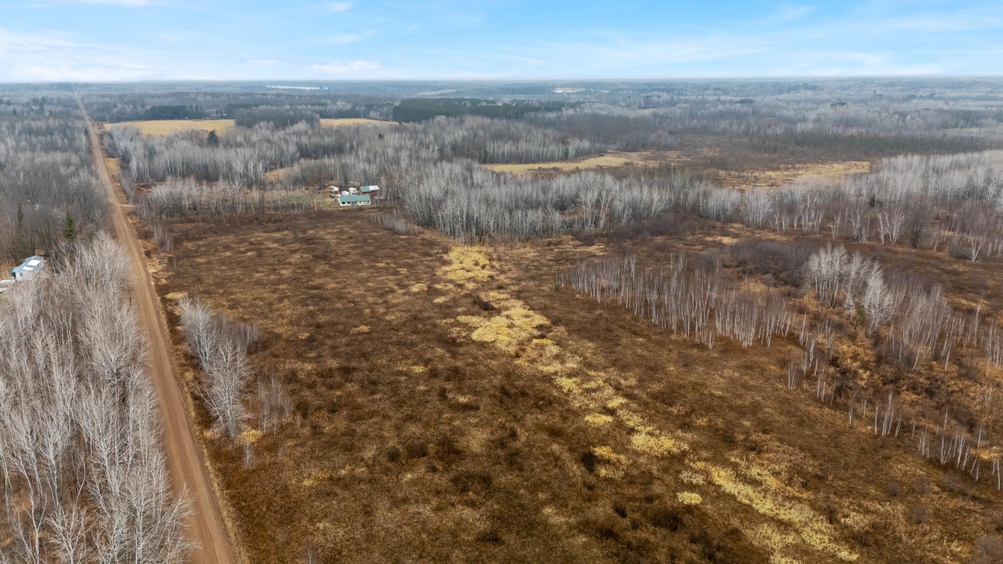 Looking North from the end of the road over entire minor subdivision