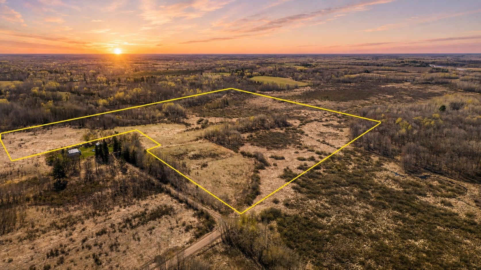 Estimated property lines overlay spring