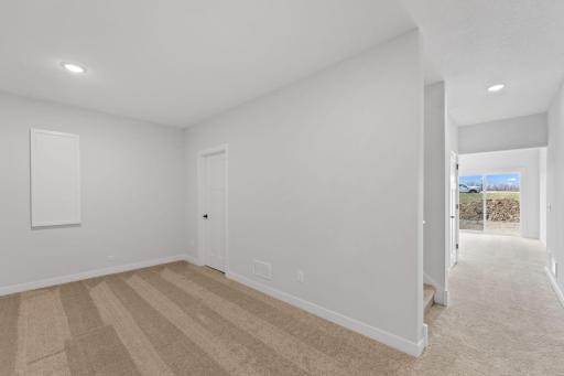 Finished Lower Level Flex Room.