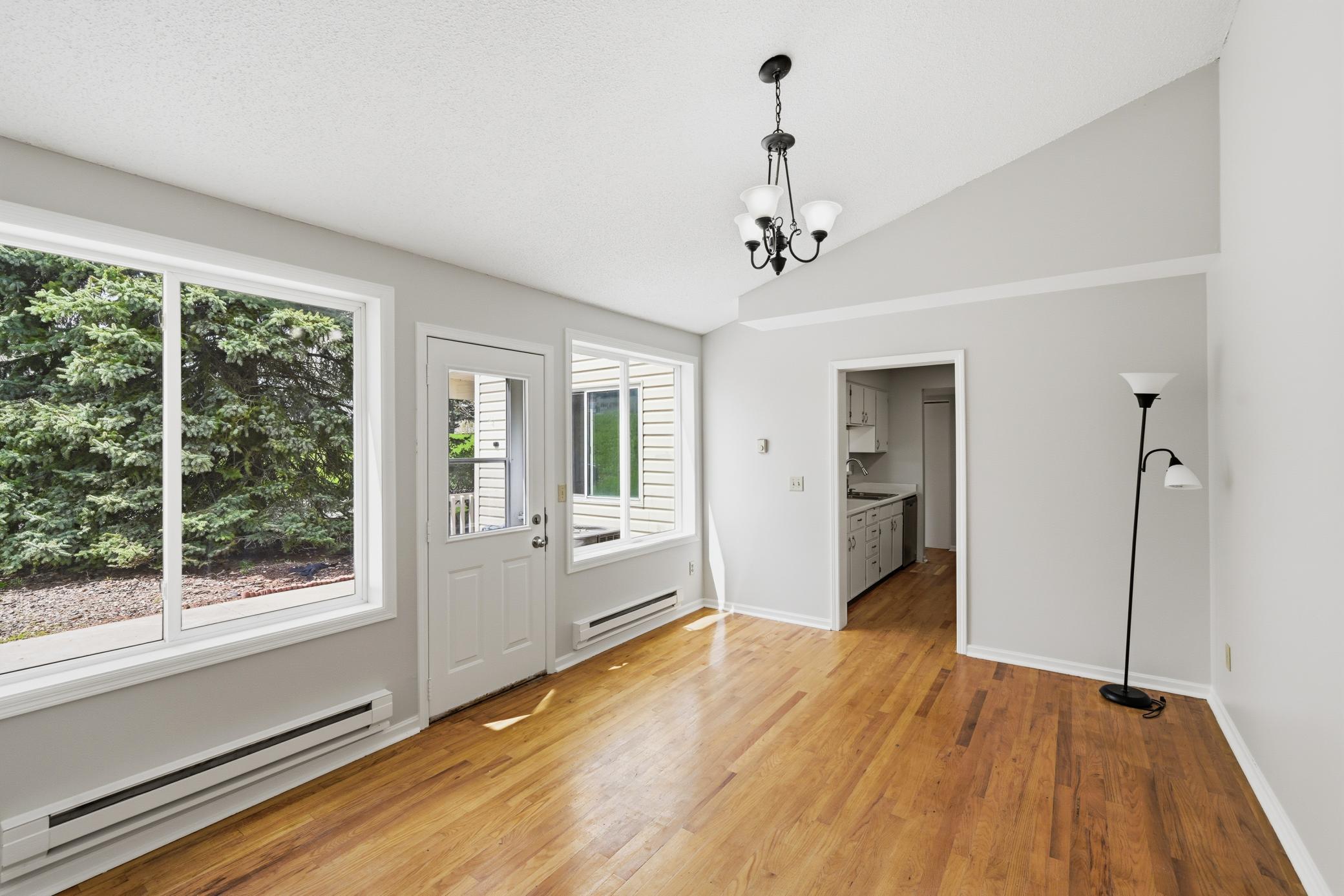 Easy access to the patio.