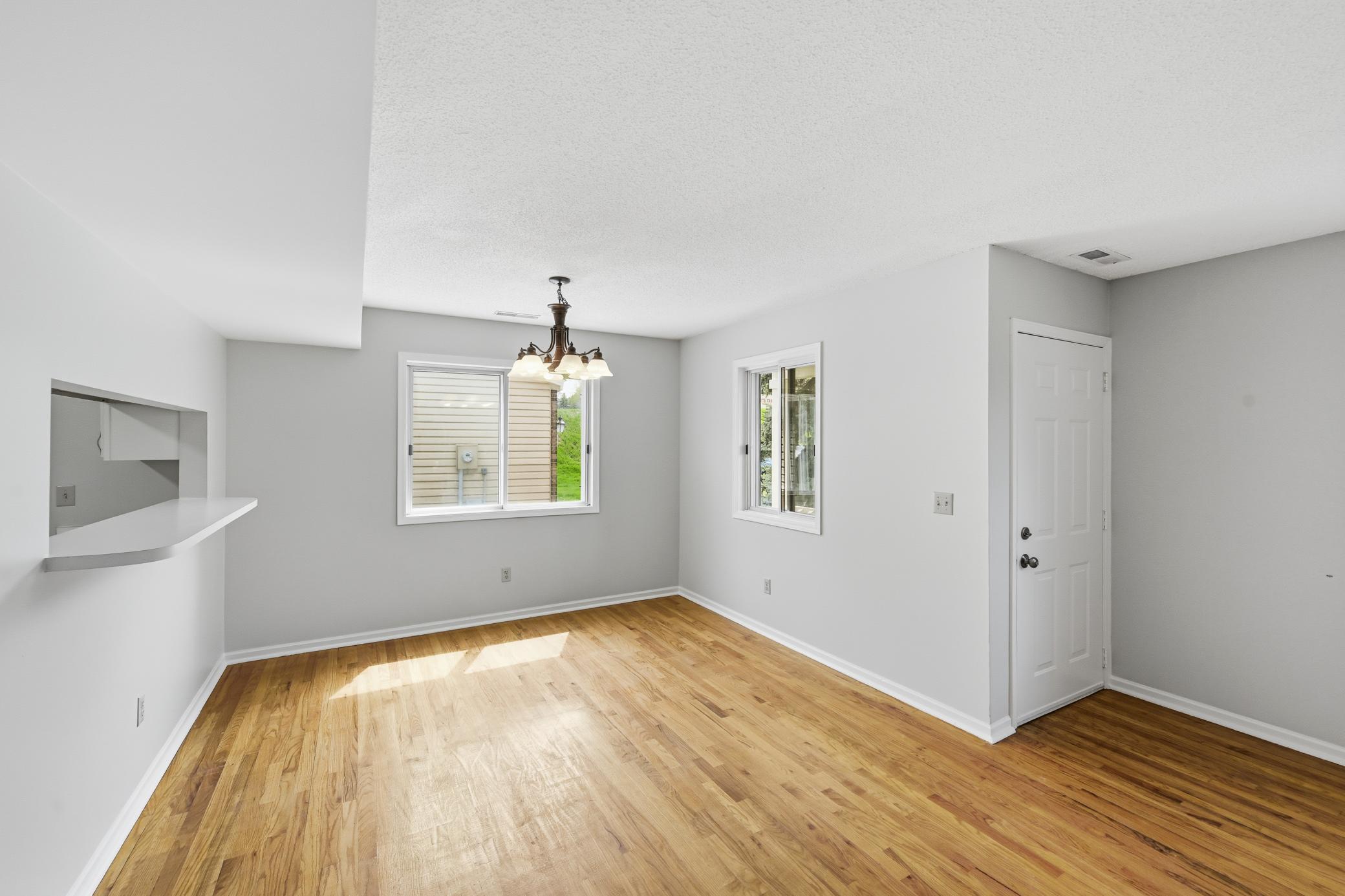 Dining area conveniently located off of kitchen.