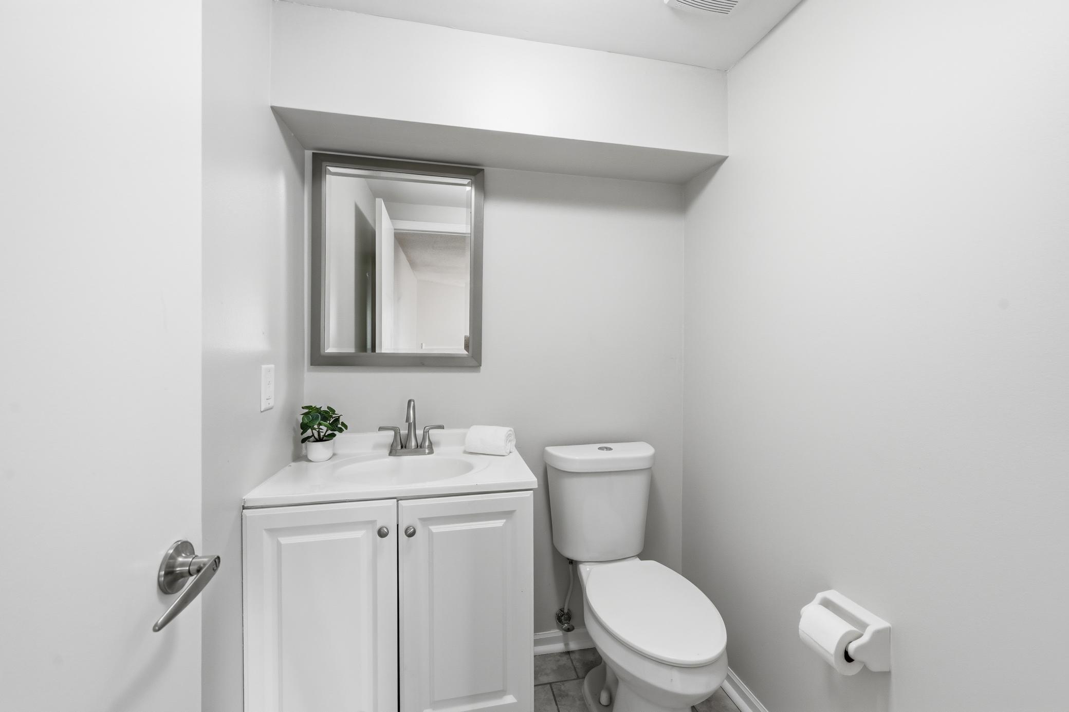 1/2 bath on main level.