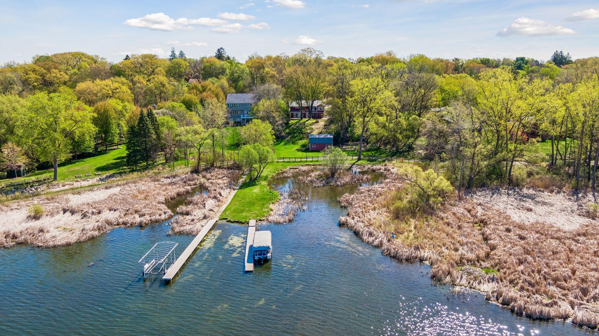 The home comes with the dock.