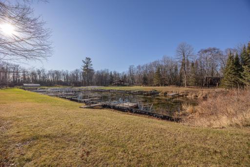 Enjoy the two harbor slips onto the Woman Lake Chain of lakes