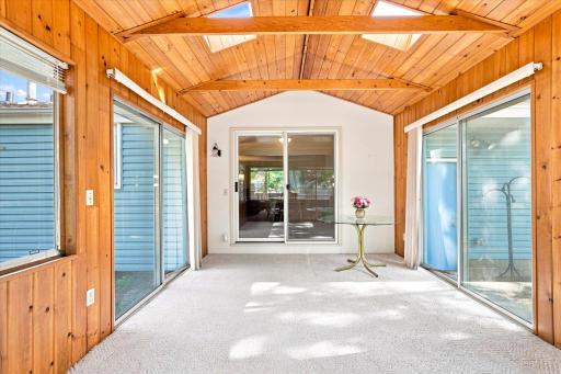 Windows and Screens make this a true 3 season porch