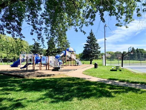Play ground, Tennis, Basketball, soccar and an Ice Rink in winter