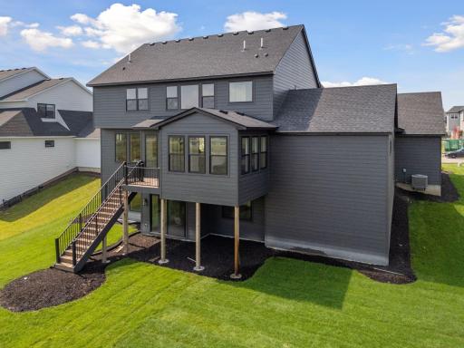 Rear Elevation - Sunroom with Composite Grill Deck