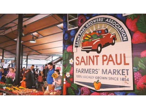 St. Paul Farmer's Market every weekend (during warmer months), about a 15 minute walk away