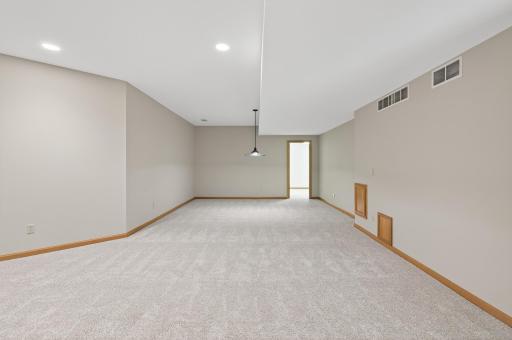 Lower Level Family Room leads to Flex Room