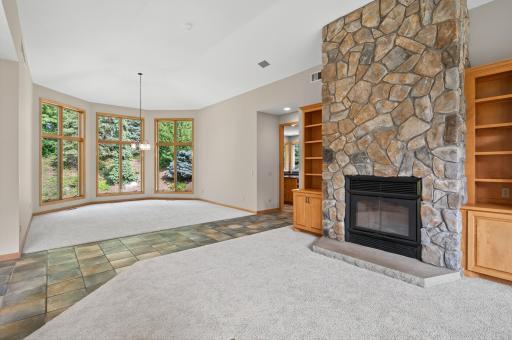 Formal Dining Room sits adjacent to the Main Level Living Room