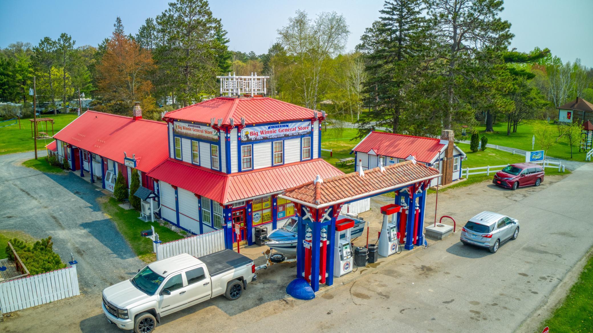 General Store and Gas pumps