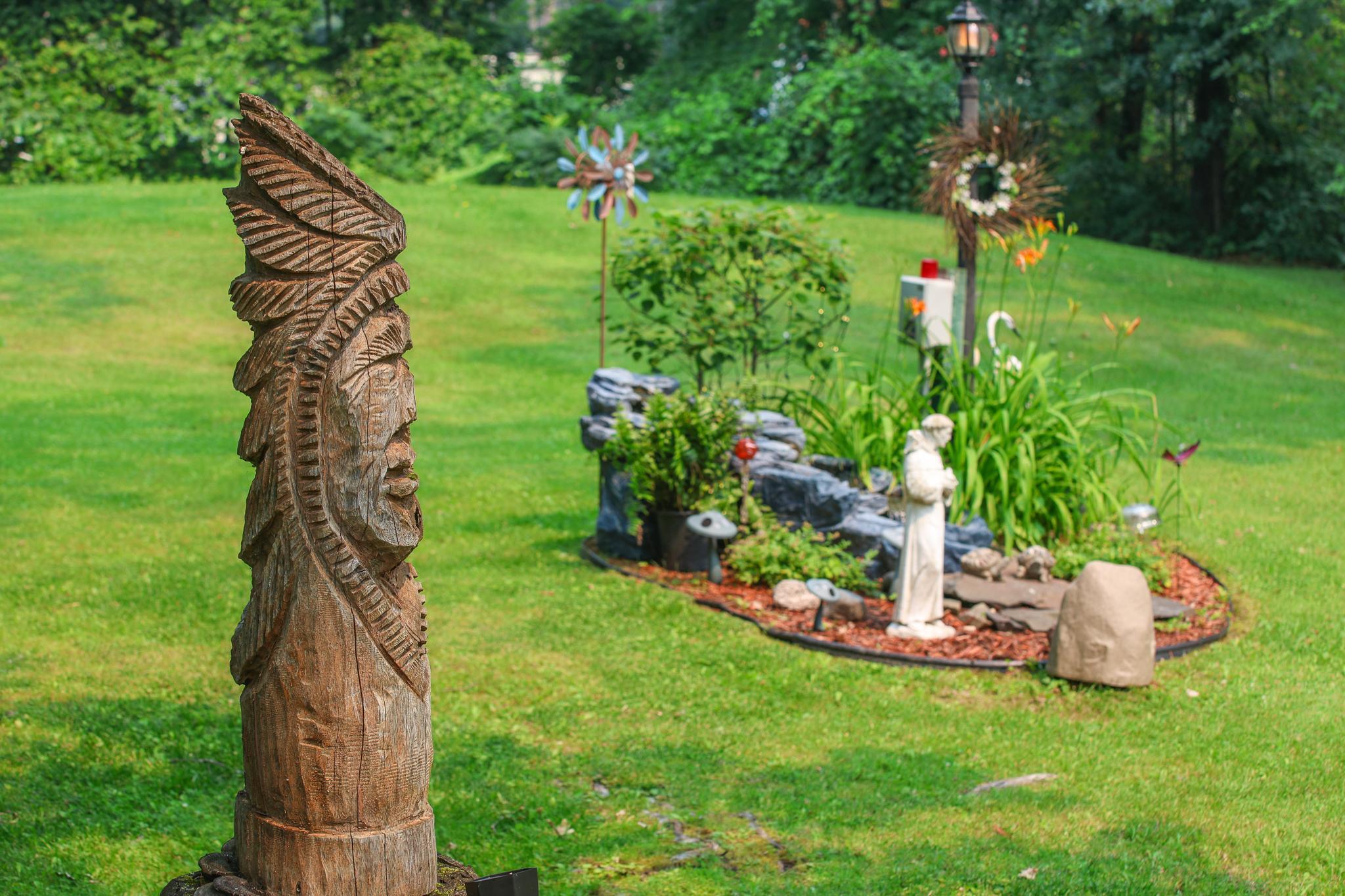 Many perennials planted throughout