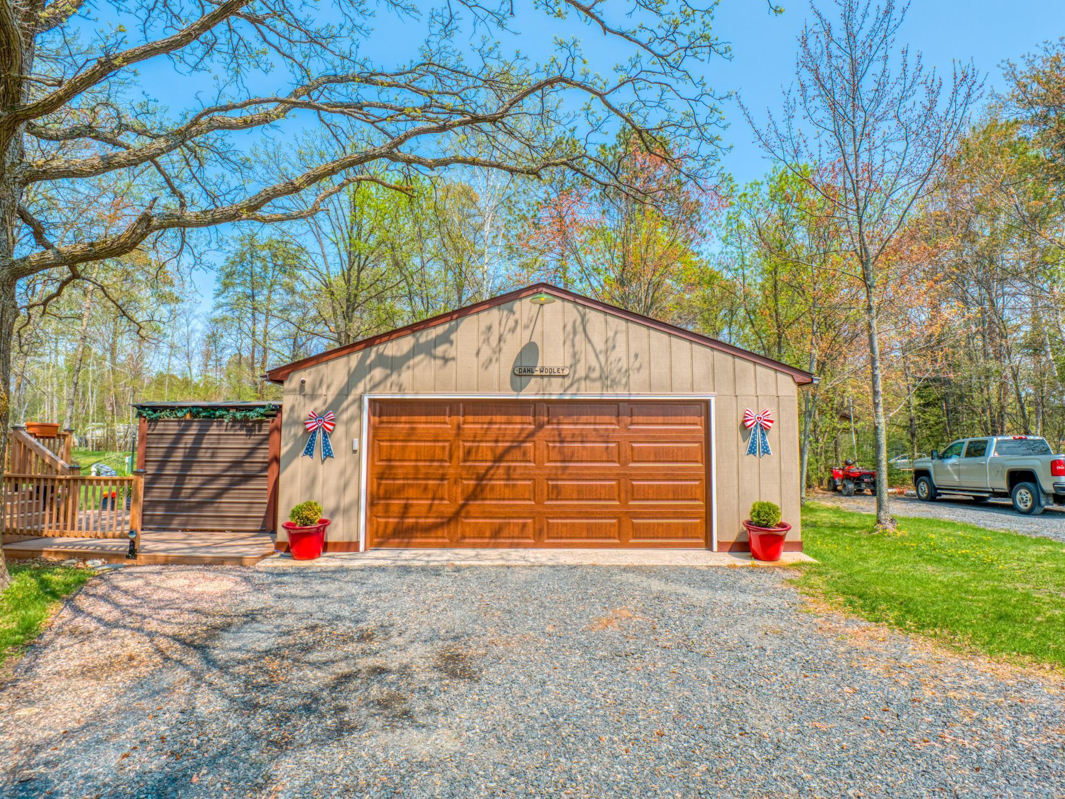 Main home Double detached garage