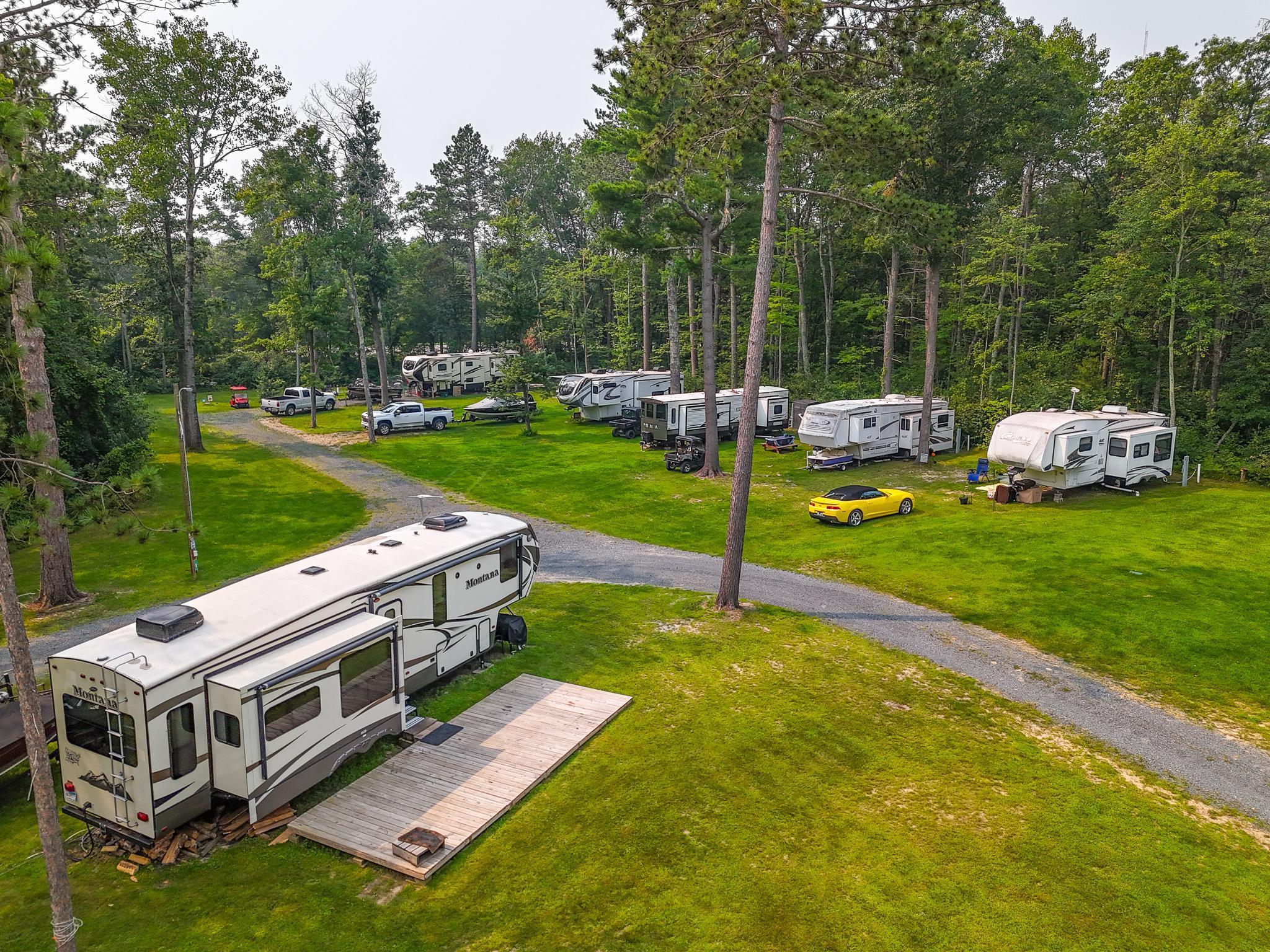 Lots are spacious for your seasonal guests to personalize and make it their own escape.