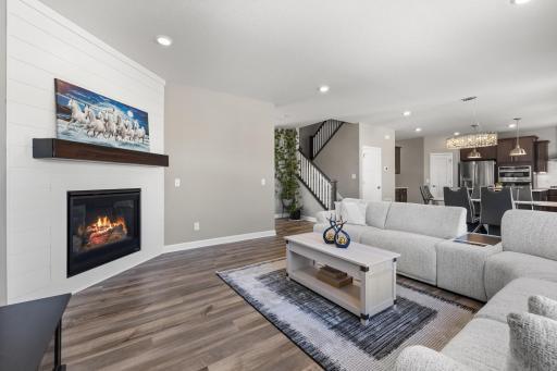 Living Room w/ Fireplace Upgrade