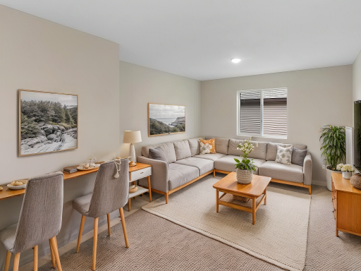 Loft, Virtually Staged. Photo taken of another home with similar plan and finishes. Photos and renderings may not depict actual plan, materials, & finishes may vary. All measurements are approximate.