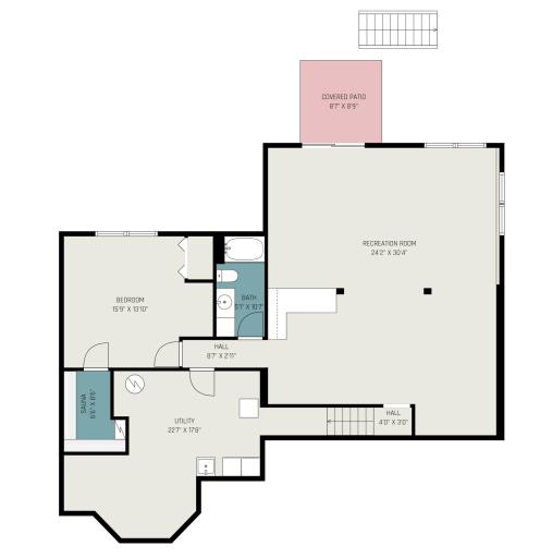 Lower Level Interior Floor Plan