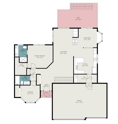 Main Level Interior Floor Plan