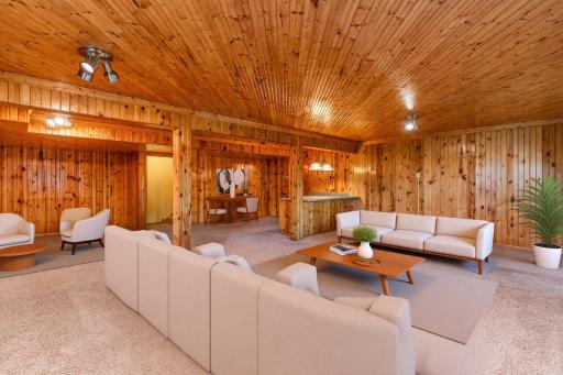 Virtually Staged, Lower Level Rec Room