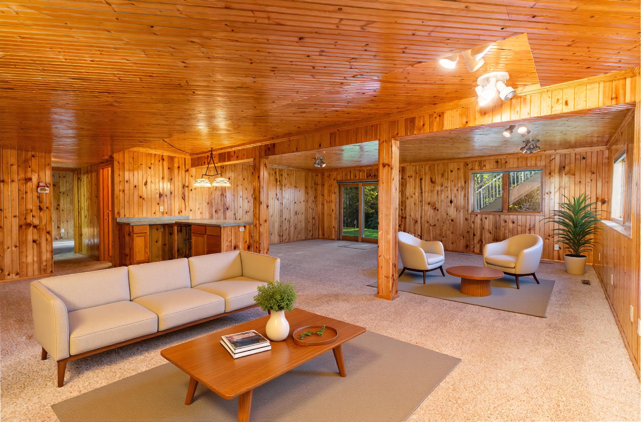 Virtually Staged, Lower Level Rec Room