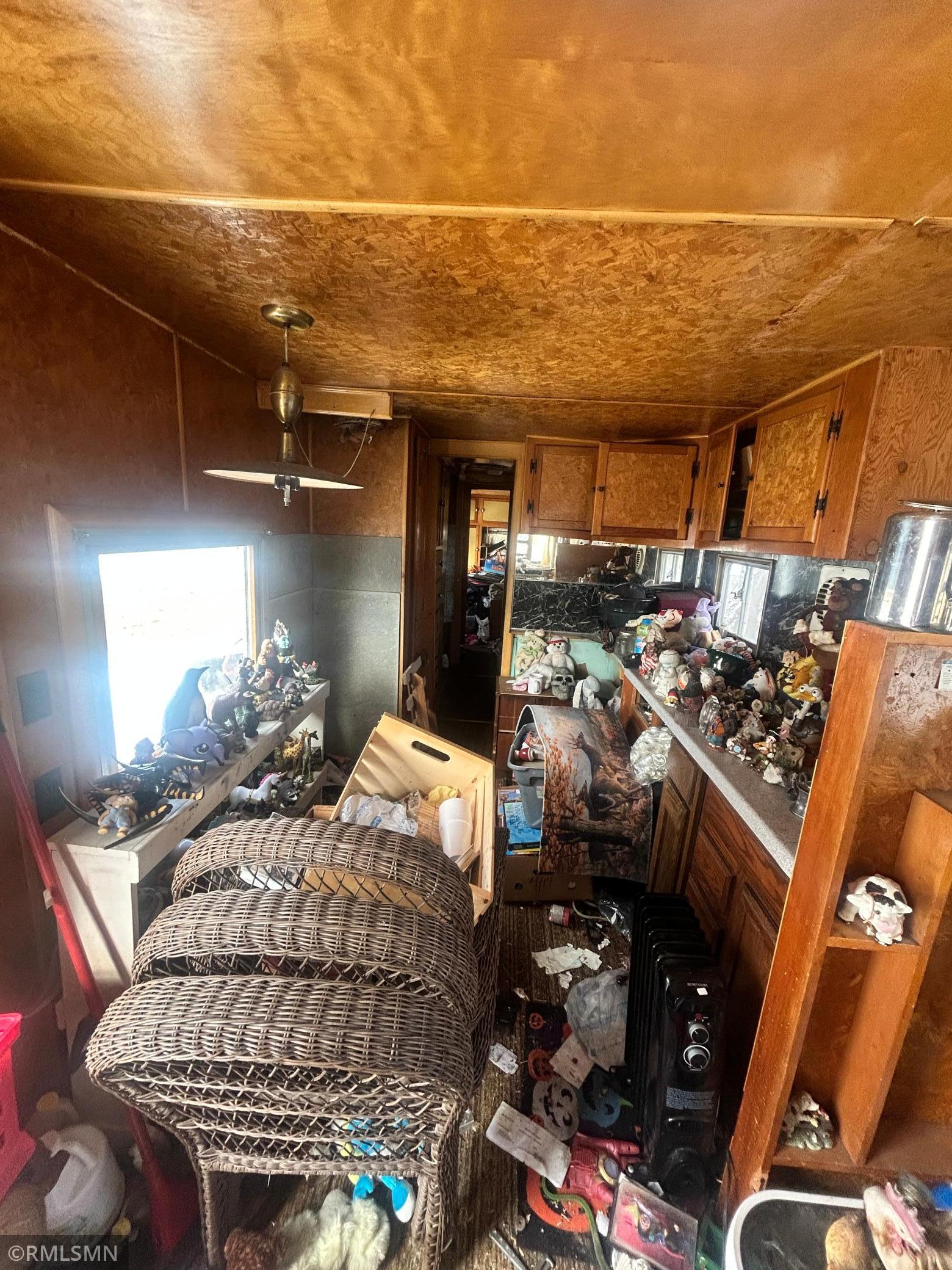 Kitchen thru hall to bedroom mobile home