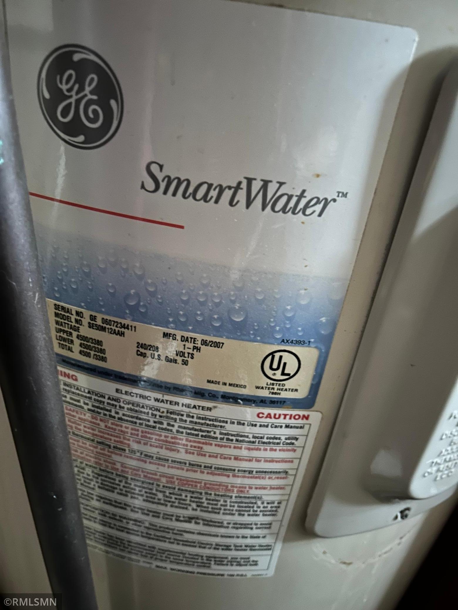 Hot water heater in house bathroom