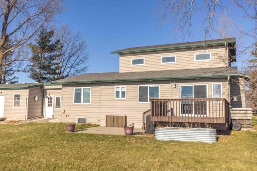 Concrete Patio off wood deck