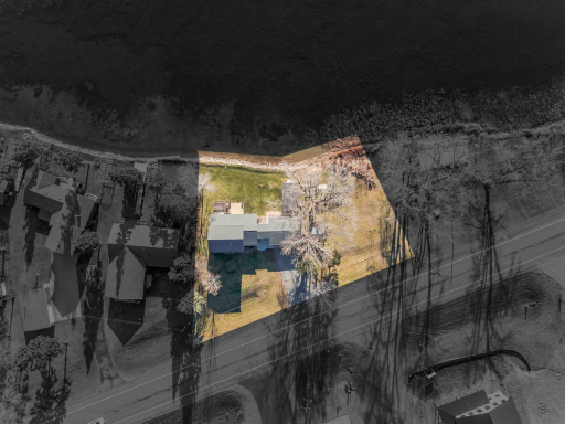 Extra space to the west of garage