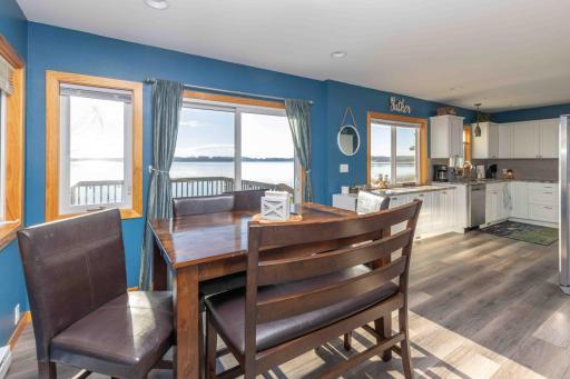 Dining room view of the lake.