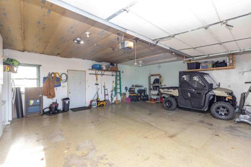 Insulated 28x24 oversized double garage.