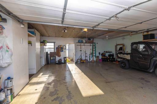 Insulated 28x24 oversized double garage.