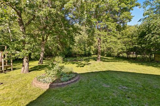 Lots of trees but also lots of green space.