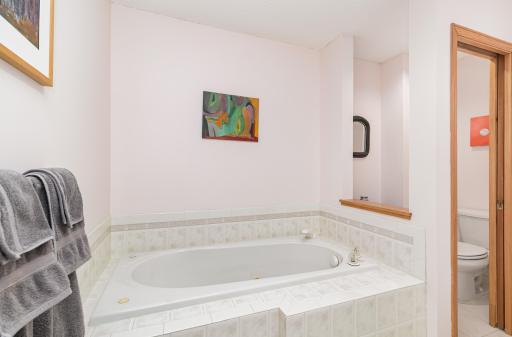 Soaking tub for pure relaxation at the end of the day,