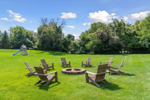 A private western view and generous yard for all seasons.