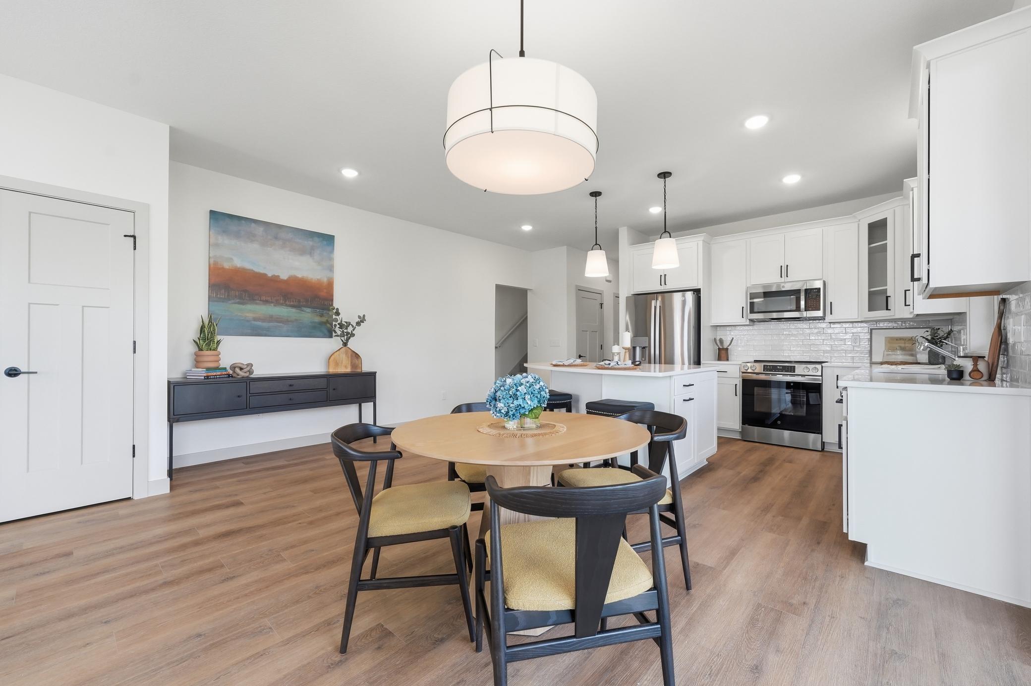 Dining space with room for a large buffet