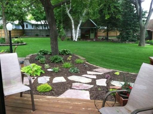 Beautiful gardens that are grown in and full now.
