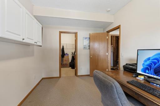 ...and a 6 x 5 ft Walk In Closet. Notice Just Outside the Bedroom Door is a Future 8 x 7 ft 2nd Lower Level Bathroom, Currently Used as Storage Space.