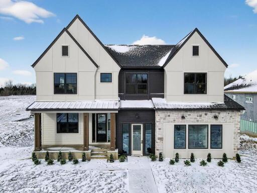 Striking front elevation with clean architectural lines and timeless curb appeal