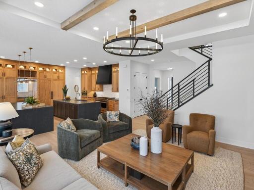 Seamless flow between living spaces enhances functionality and openness