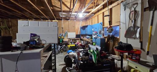 Large garage interior