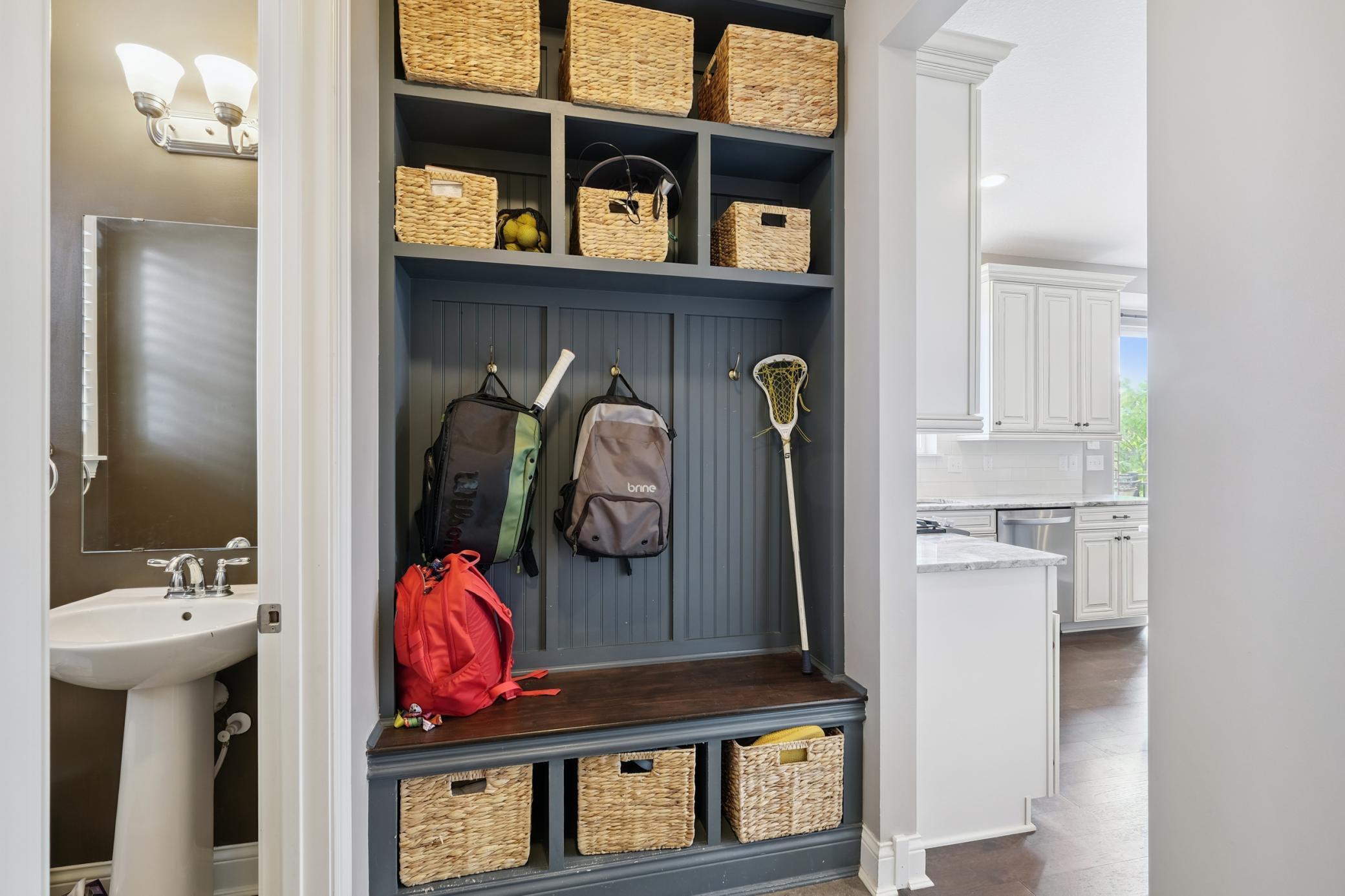 Mud room area