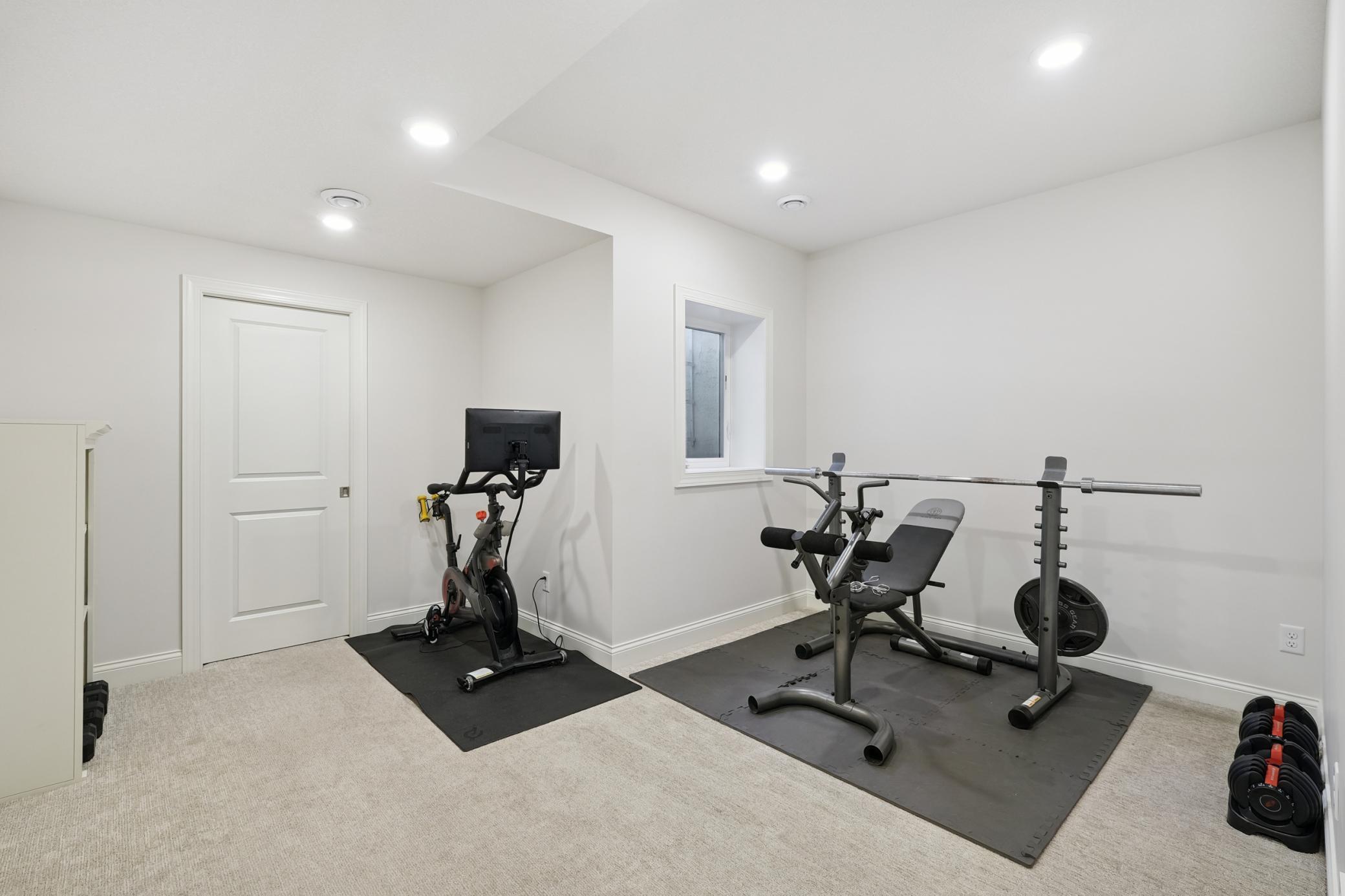 Lower level 5th bedroom or flex room