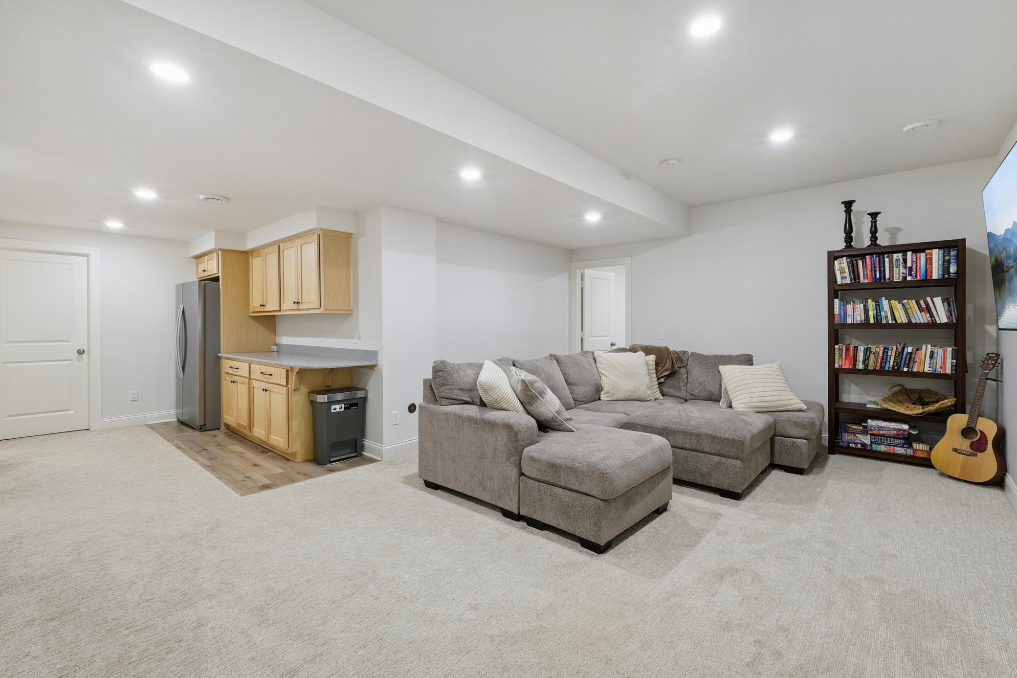 Finished lower level