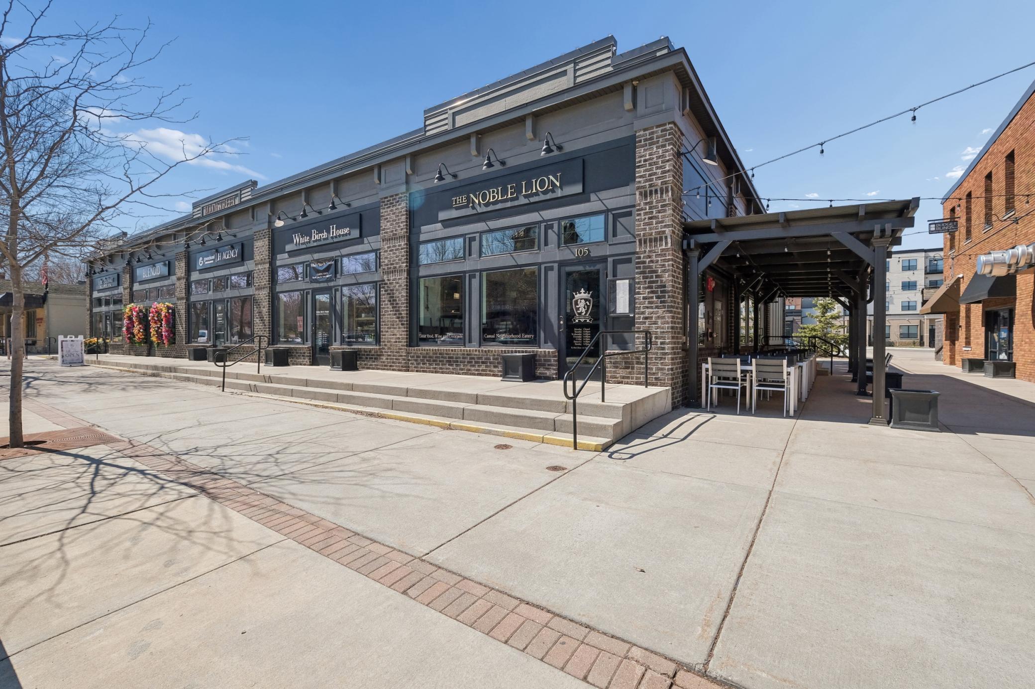 Enjoy the downtown restaurants and coffee shops