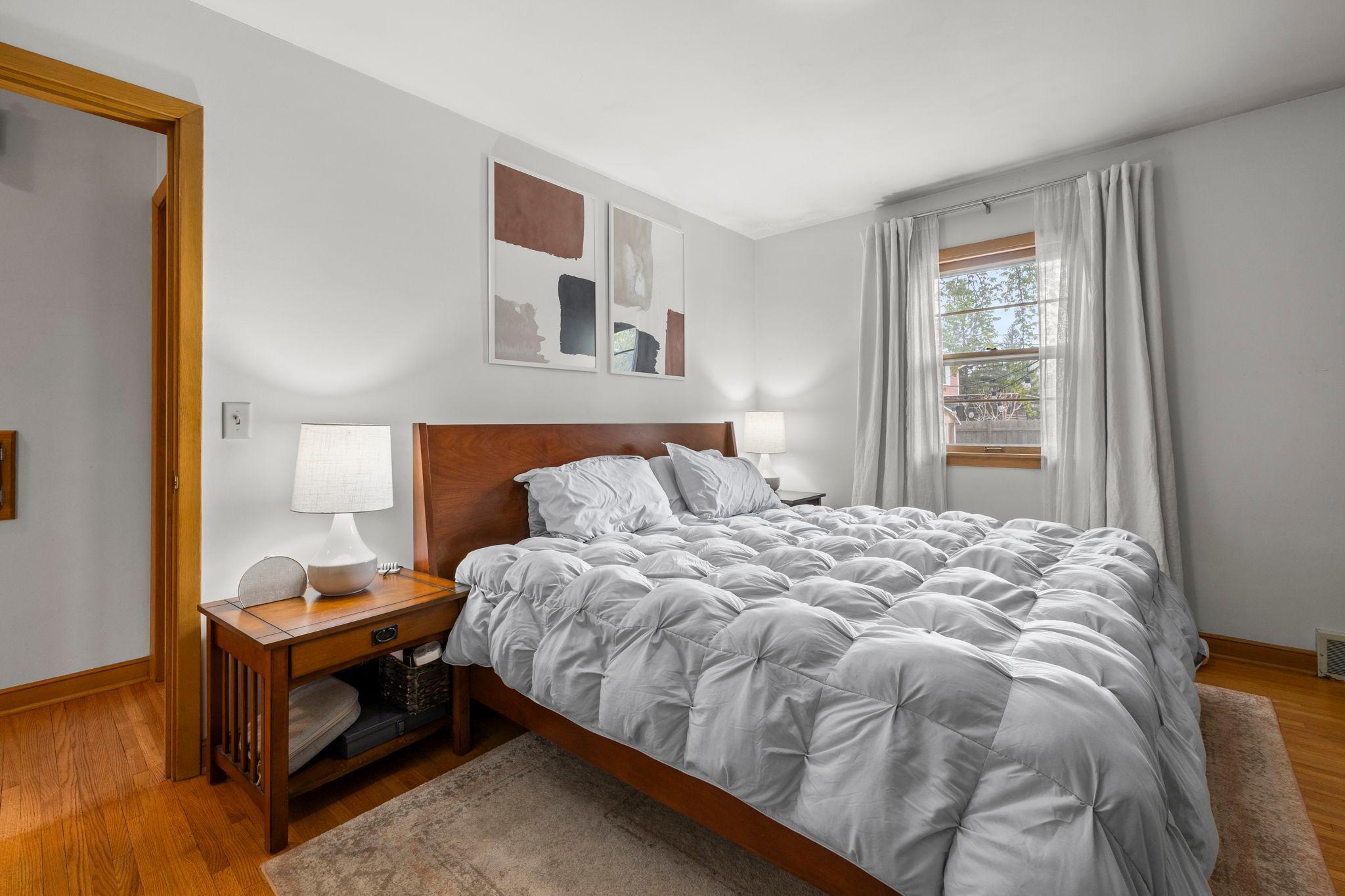 Spacious Primary Bedroom with dual closets.
