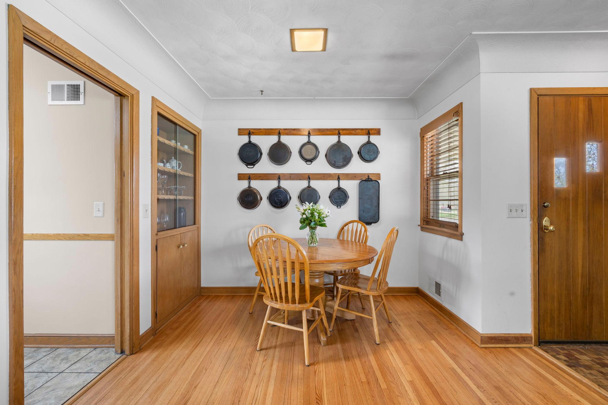 Dining Room with window to the front yard