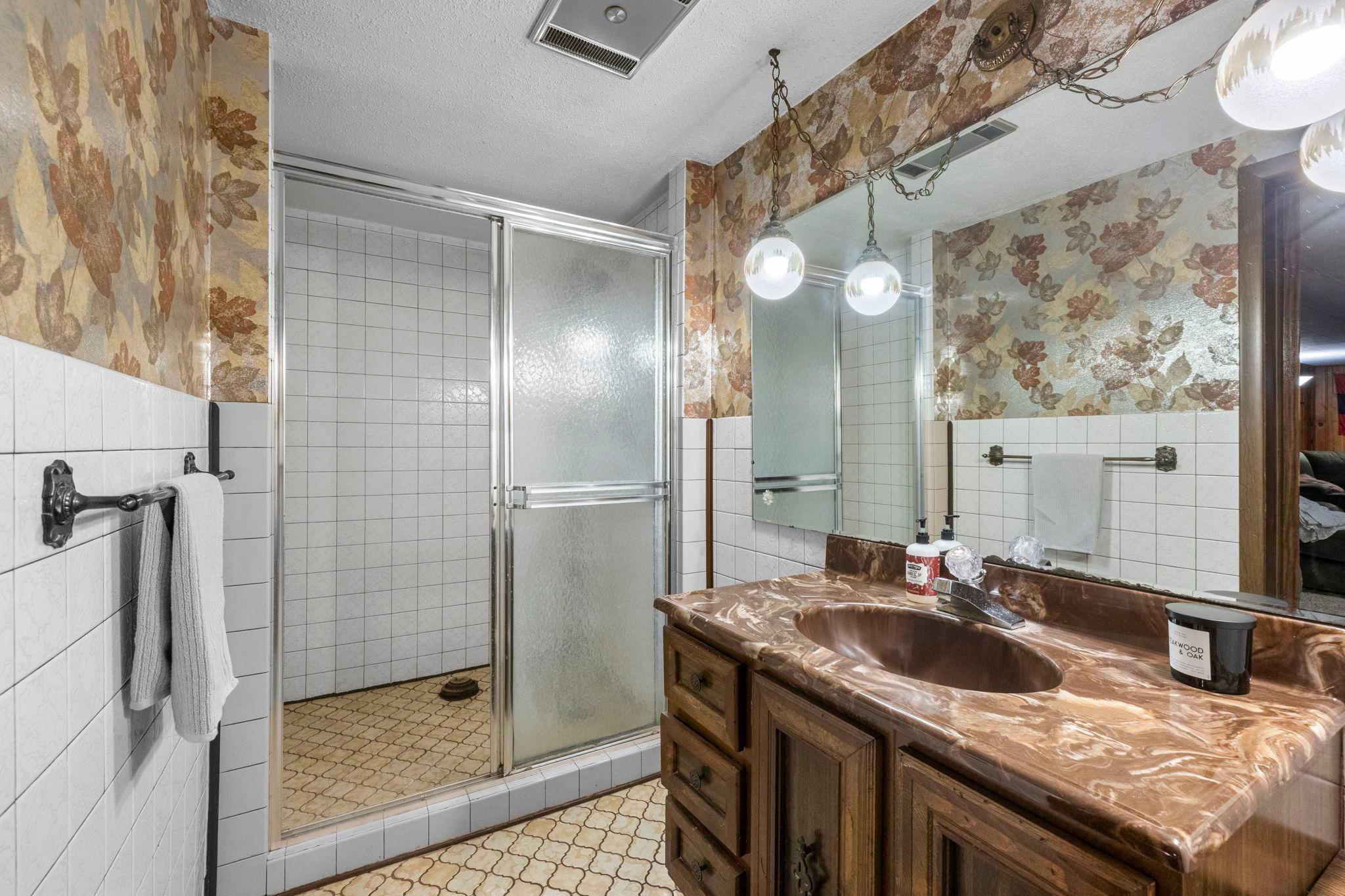 Vintage-Style 3/4 Bathroom