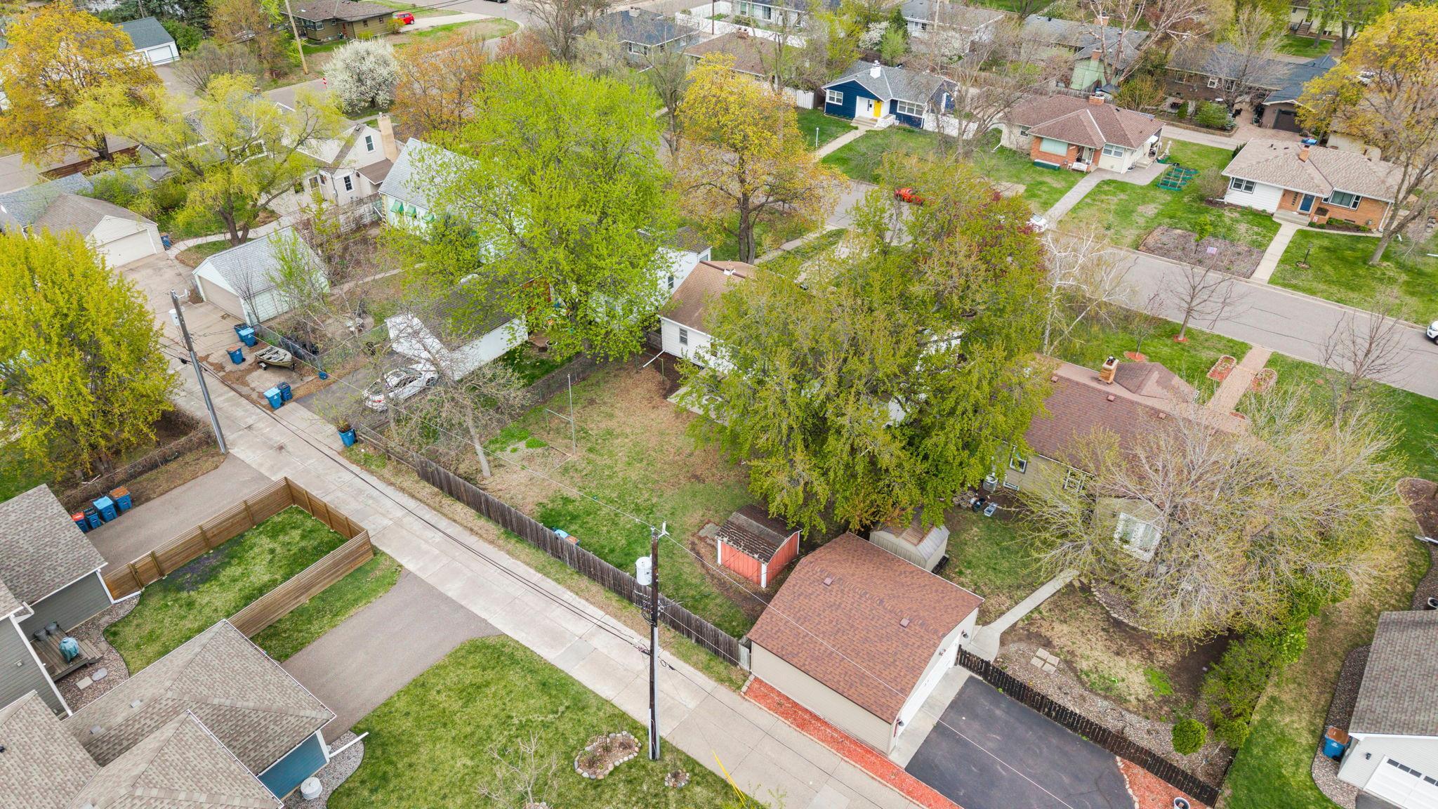 Aerial view of property