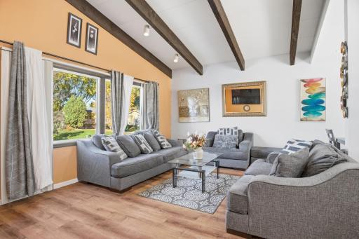 Vaulted ceilings & tons of natural light!